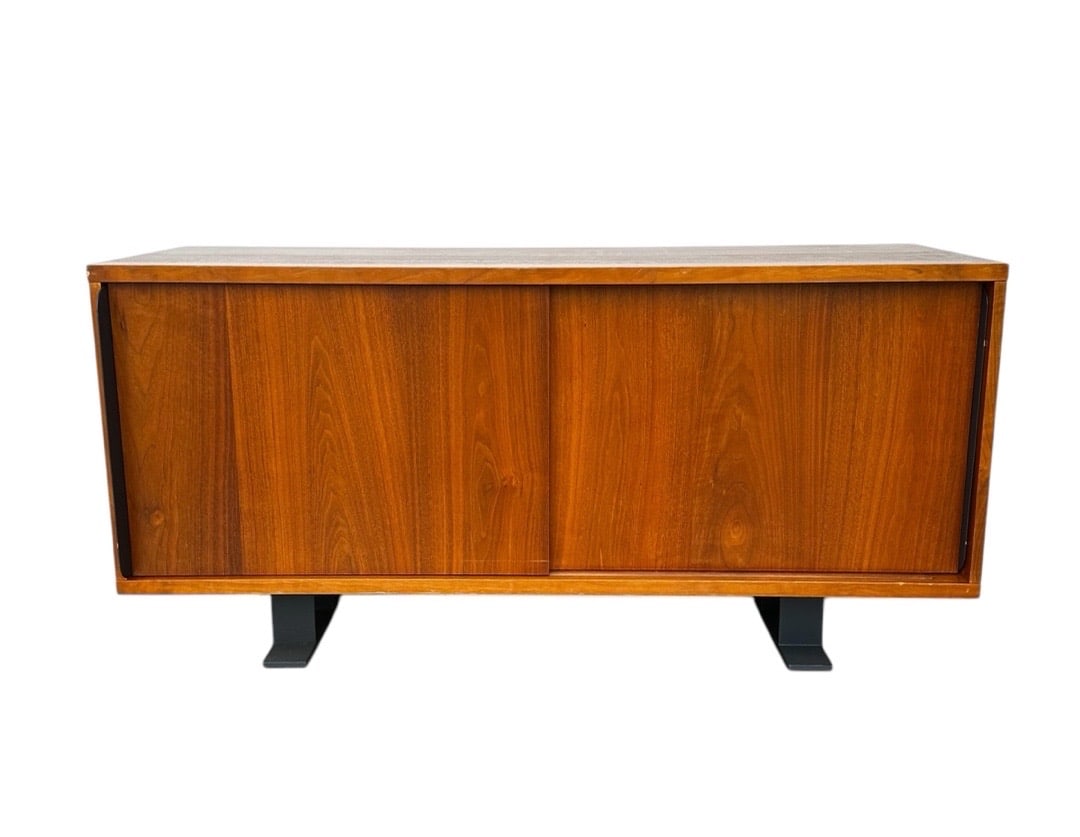 CB2, Sliding Door Media Credenza, 2010s: CB2, Sliding Door Media Credenza, 2010s. 27.5”H x 54”W x 18”D