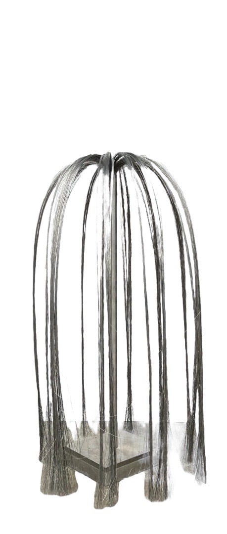 Style of Harry Bertoia, "Standing Willow" Sculpture: Style of Harry Bertoia, "Standing Willow" Sculpture. 51”H x 24”W x 24”D