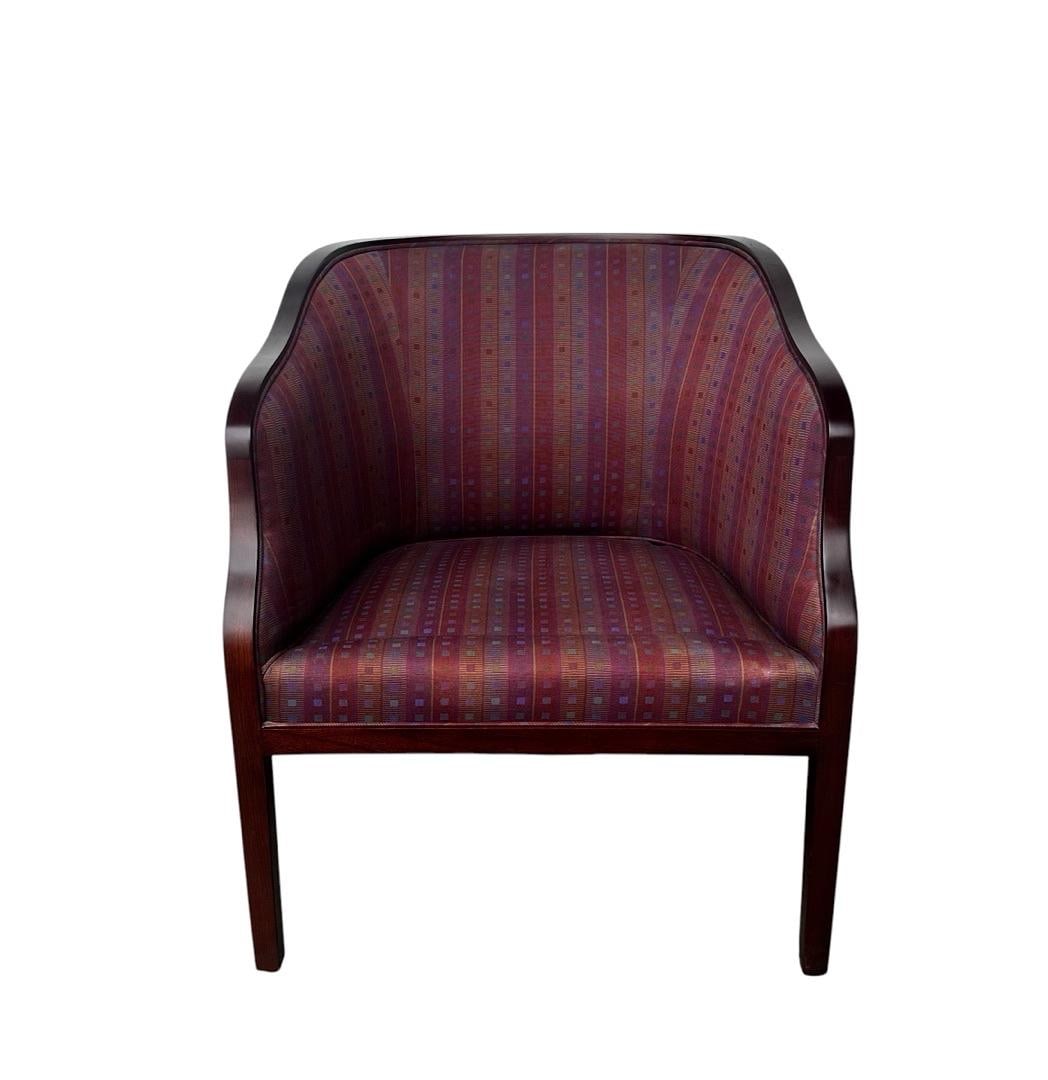 Ward Bennett for Brickel Associates, Arm Chair, 1990s: Ward Bennett for Brickel Associates, Arm Chair, 1990s. 30.5”H x 25.5”W x 20.75”D Seat: 15”H x 21.75”D