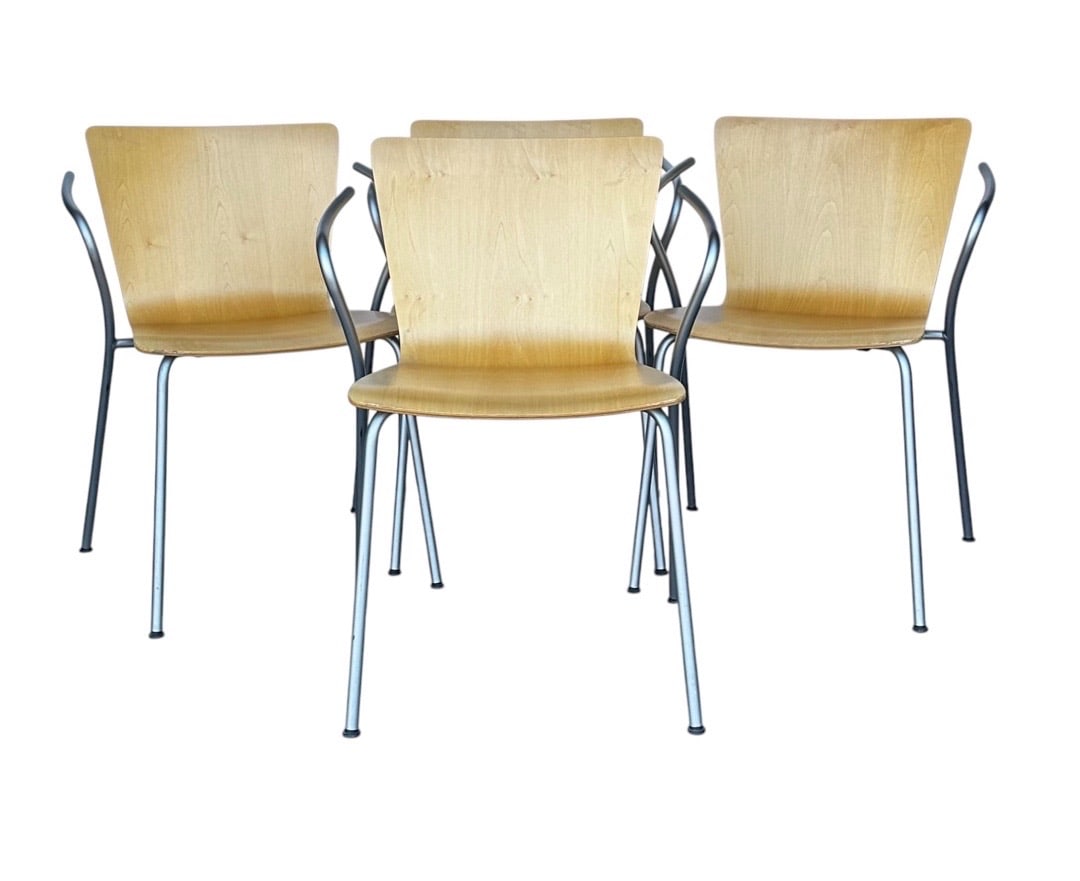 Vico Magistretti for Fritz Hansen, Chairs, 2001: Vico Magistretti for Fritz Hansen, Chairs, 2001. 29”H x 20”W x 22”D Seat: 17”H x 19”D