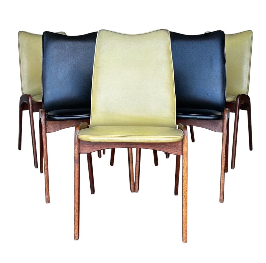 Chet Beardsley for Richbilt Mfg. Co., Dining Chairs, 1960s: Chet Beardsley for Richbilt Mfg. Co., Dining Chairs, 1960s. 33”H x 18.75”W x 21”D Seat: 18”H x 19”D