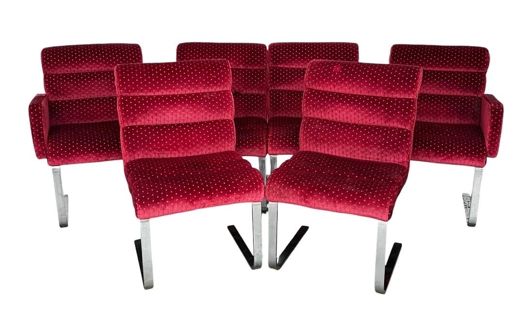 Pace Collection Mid Century Cantilevered Dining Chairs, 1970s (1 of 5)