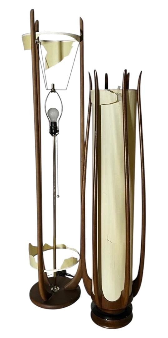Style of Modeline, Sculptural Teak Floor Lamps (1 of 6)