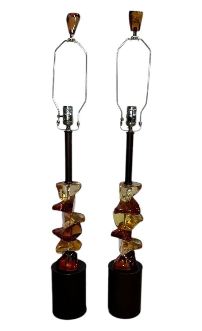 Van Teal, Rolling Rock Table Lamps: Van Teal, Rolling Rock Table Lamps. 40”H x 4.5” DiameterPLEASE BE ADVISED, THE JOLIET WAREHOUSE MUST BE VACATED BY MARCH 31ST. THEREFORE, ITEMS MUST BE PICKED UP ON DESIGNATED PICK-UP DATE