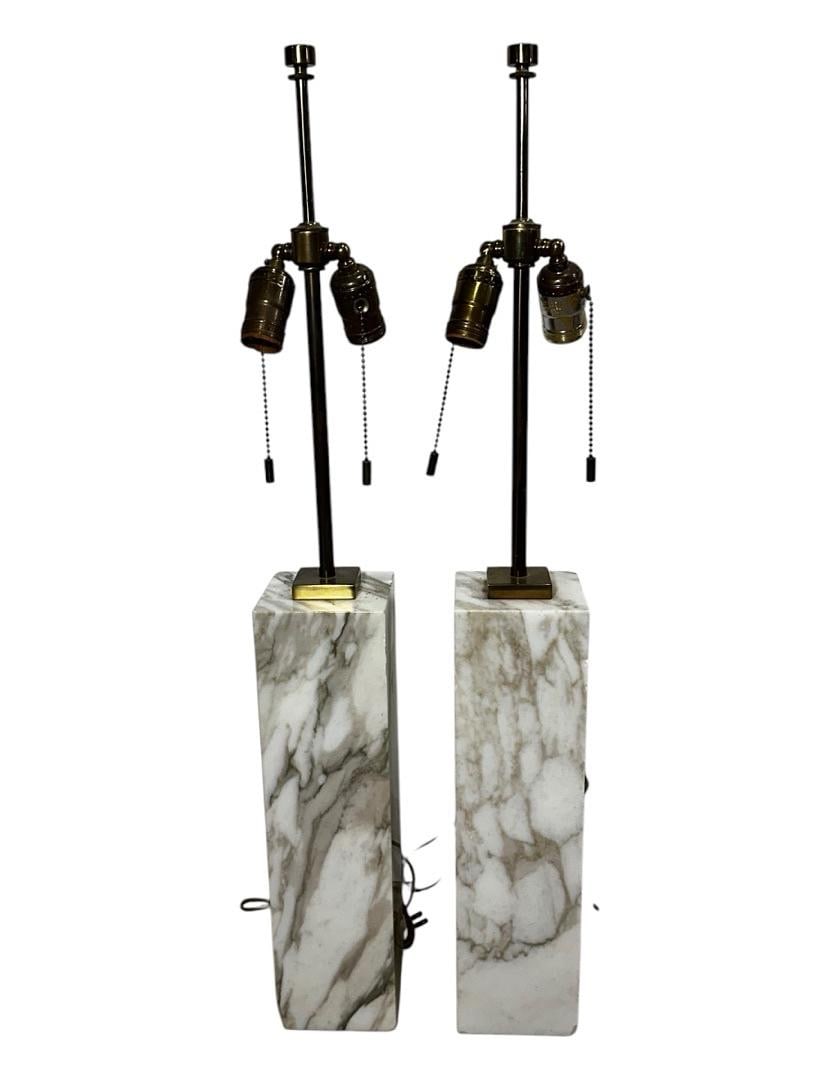 T.H. Robsjohn-Gibbings, Marble Table Lamps, 1960s (1 of 7)