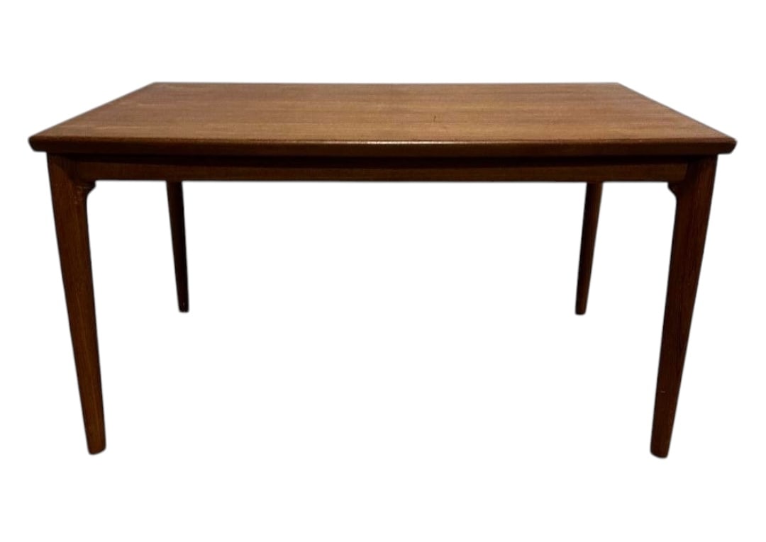 Henning Kjaernulf for Vejle Möbelfabrik, Teak Extendable Dining Table, Denmark, 1960s (1 of 7)