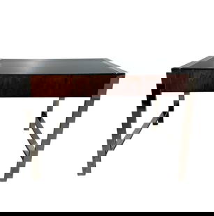 Style of Milo Baughman for Lane, Smoked Glass and Chrome Side Table: Style of Milo Baughman for Lane, Smoked Glass and Chrome Side Table. 20"H x 28"W x 22"D