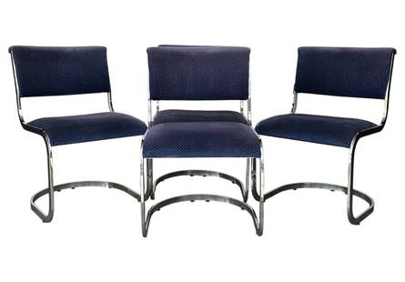 Milo Baughman for Cal-Style Furniture, Dining Chairs: Milo Baughman for Cal-Style Furniture, Dining Chairs. 32"H x 20"W x 21.5"D, Seat: 18"H x 16.5"D