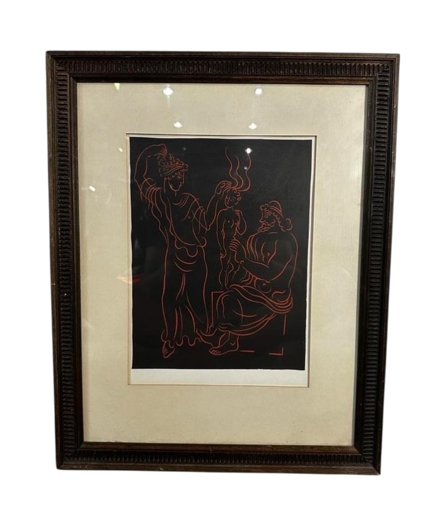 Andre Derain for The Collector's Guild, "L'Enfant" Linocut, 1968: Andre Derain for The Collector's Guild, "L'Enfant" Linocut, 1968. 20.25"H x 16.25"W