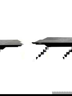 Giovanni Offredi for Saporiti, Dining Table, 1980s: Giovanni Offredi for Saporiti, Dining Table, 1980s. 31.5"H x 83"W (w/ leaves 119"W) x 43"W