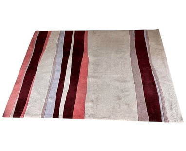 Paul Wieland, Custom Acrilan Woven Rug, 1970s: Paul Wieland, Custom Acrilan Woven Rug, 1970s. 88"W x 120"D