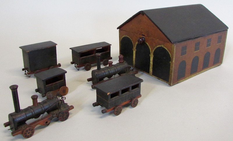 19th C. Childs Wooden Train Station (1 of 5)
