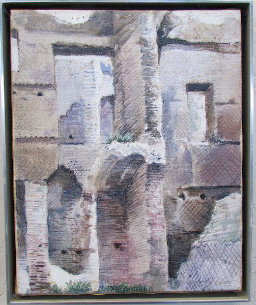 Richard Haas, "The Baths at Canacalla" Original Oil (1 of 2)