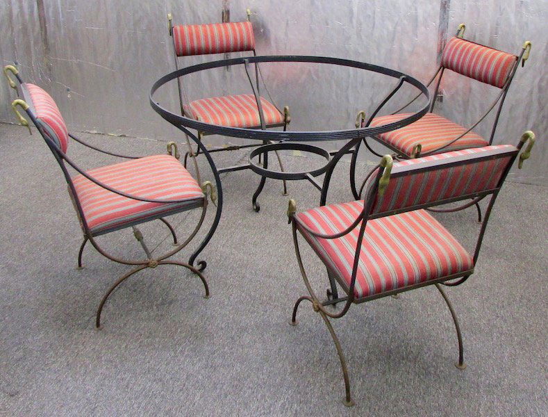 Winterthur Regency Wrought Iron Breakfast set. (1 of 5)