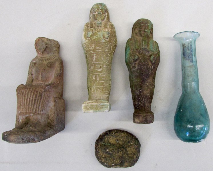 Group of Five Egyptian and Roman Items (1 of 4)