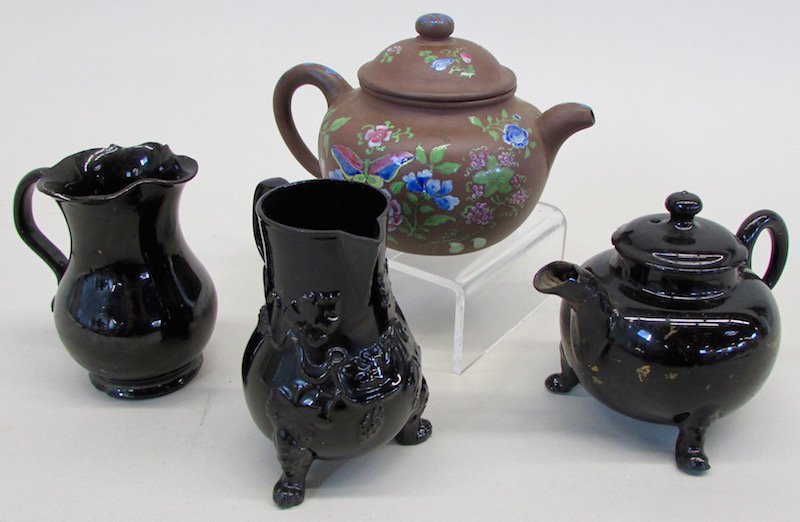 Group of Chinese Teapots and Creamers. (1 of 2)
