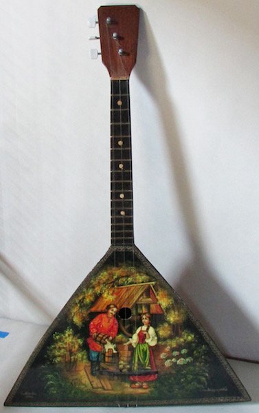 Russian Balalaika Hand Painted and Signed (1 of 5)