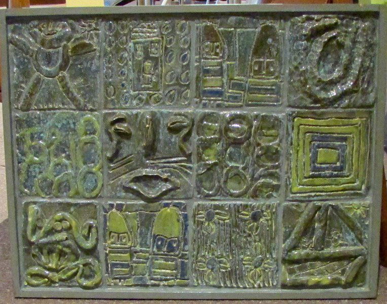 9 Framed Tiles, Possibly Soholm Pottery (1 of 4)