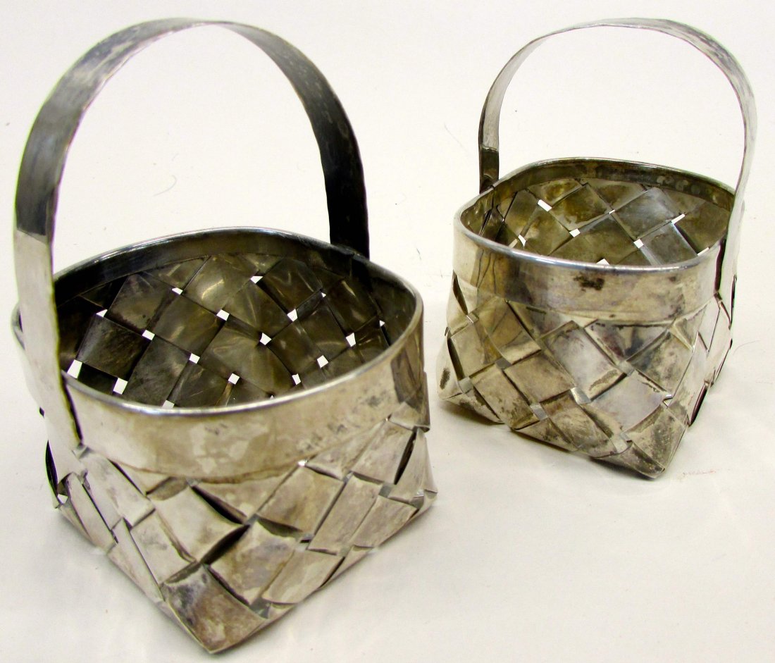 Pr. Cartier Sterling Trinket Baskets (1 of 2)