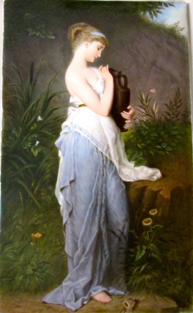 KPM Porcelain Plaque "Psyche mit der Urne" (1 of 4)