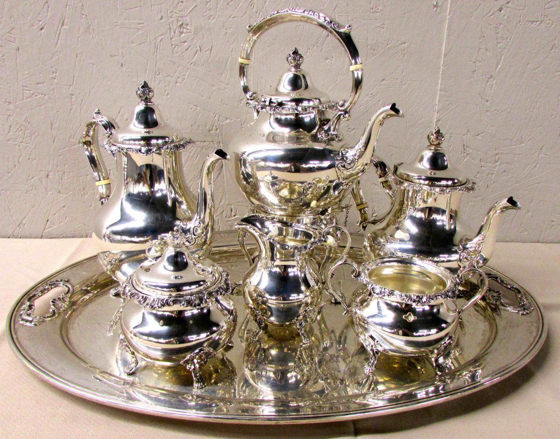 Gorham Strasbourg Pattern 7 Pc. Sterling Coffee Service (1 of 1)