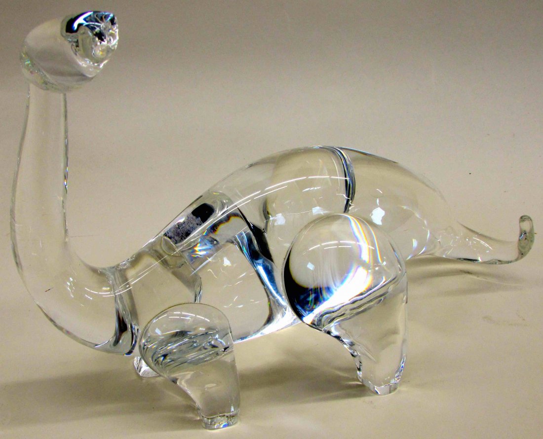 Steuben Crystal Figure of Brontosaurus (1 of 1)
