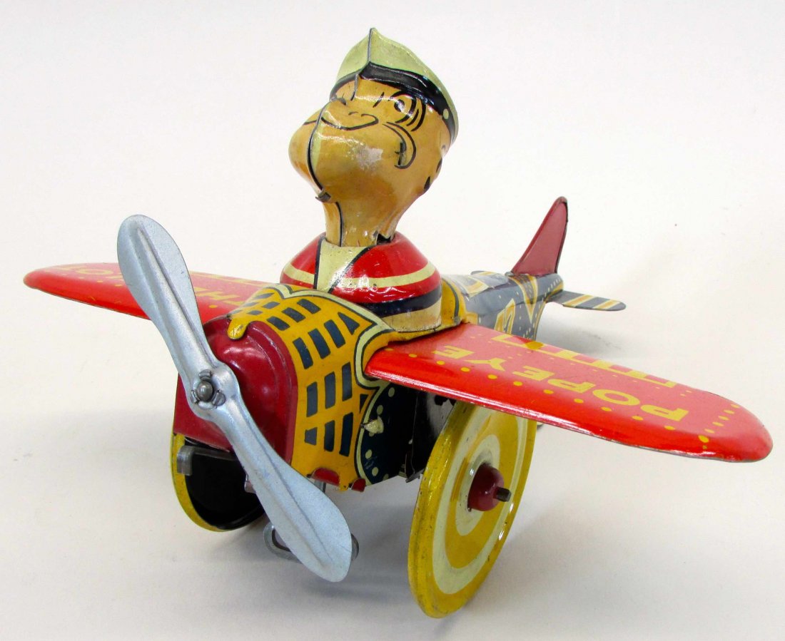 "Popeye the Pilot" Mechanical Toy (1 of 3)