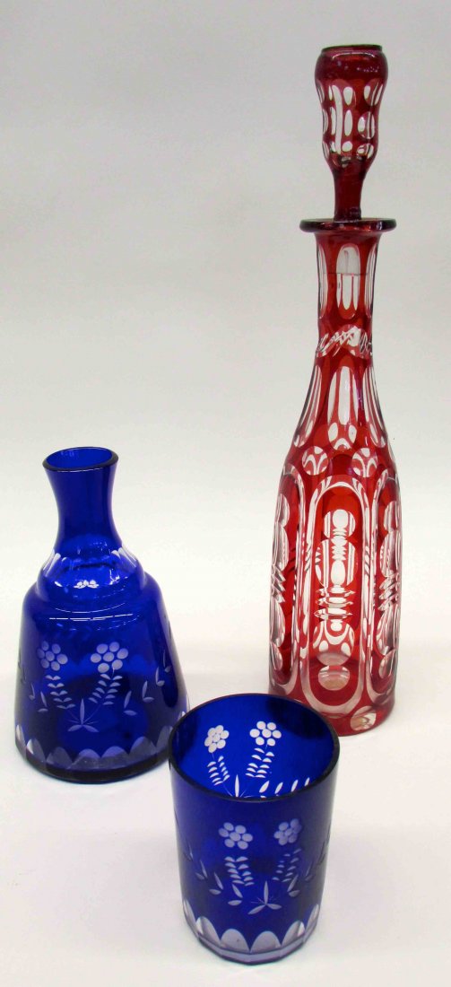 Ruby Etched Decanter (1 of 1)