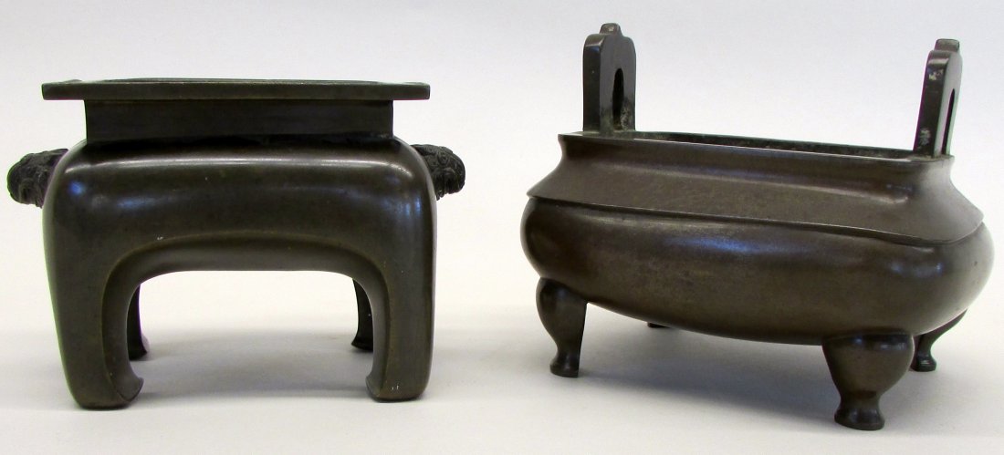 2 19th C. Japanese Bronze Incense Burners (1 of 4)