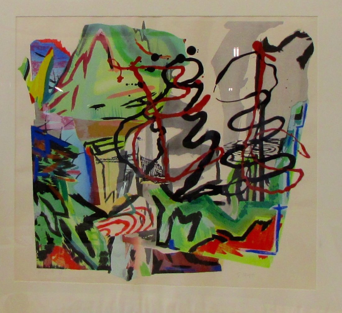 Judy Pfaff "Yo Yogi II" Color Lithograph (1 of 1)