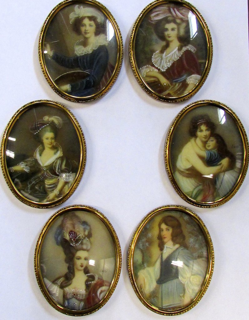Group of Six Italian Miniatures on Celluloid (1 of 2)