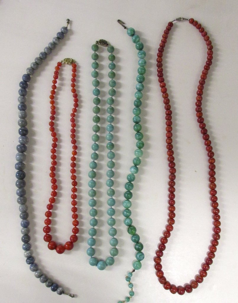 Group of Jade and Hardstone Necklaces (1 of 1)