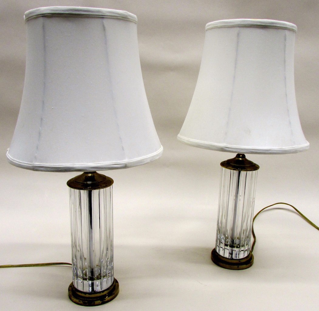 Pair of Baccarat Table Lamps (1 of 3)