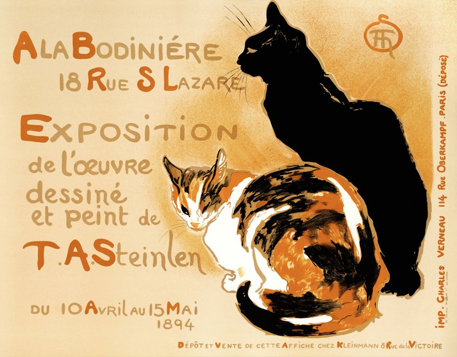 Ala Bodiniere: Hand pulled lithograph, sequentially numbered; Theophile Alexandre Steinlen