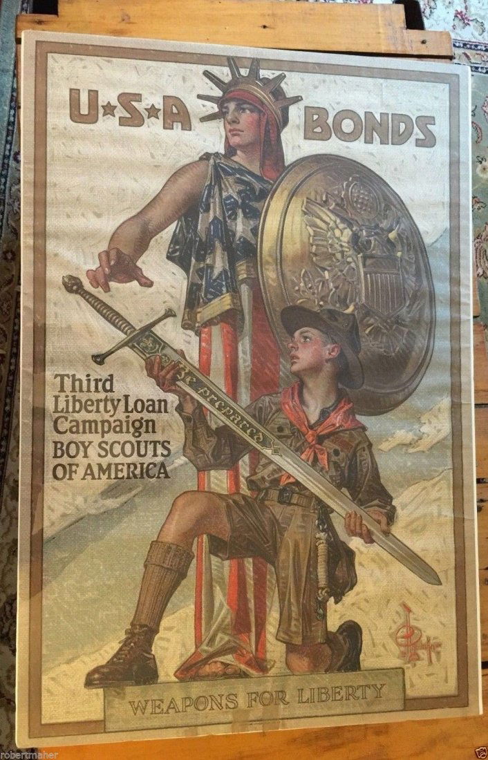 WWI Boy Scout War Bond Poster (1 of 6)