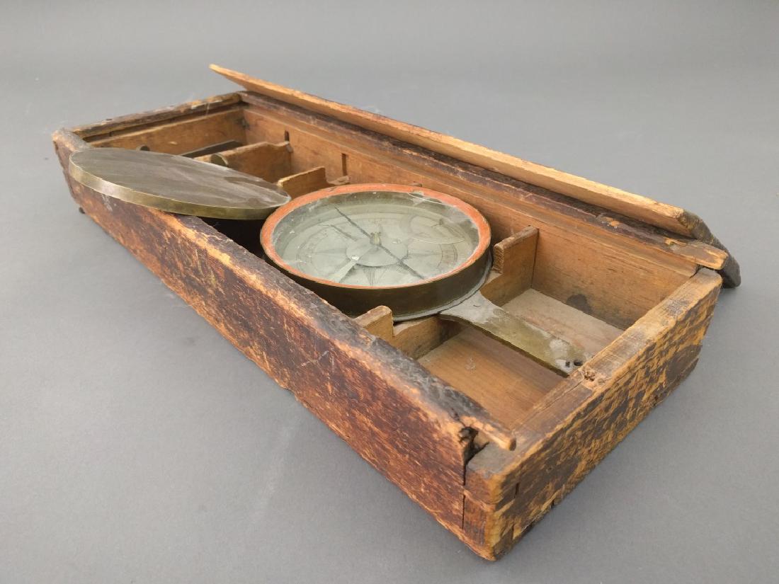 Brass surveyor's compass (1 of 3)