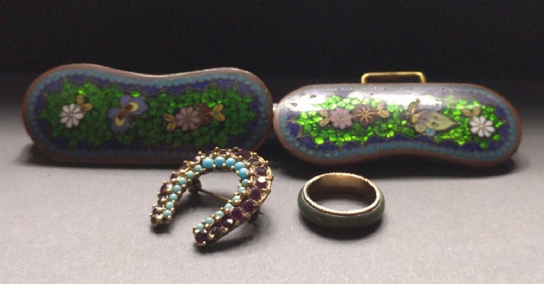Victorian enameled buckles (1 of 3)
