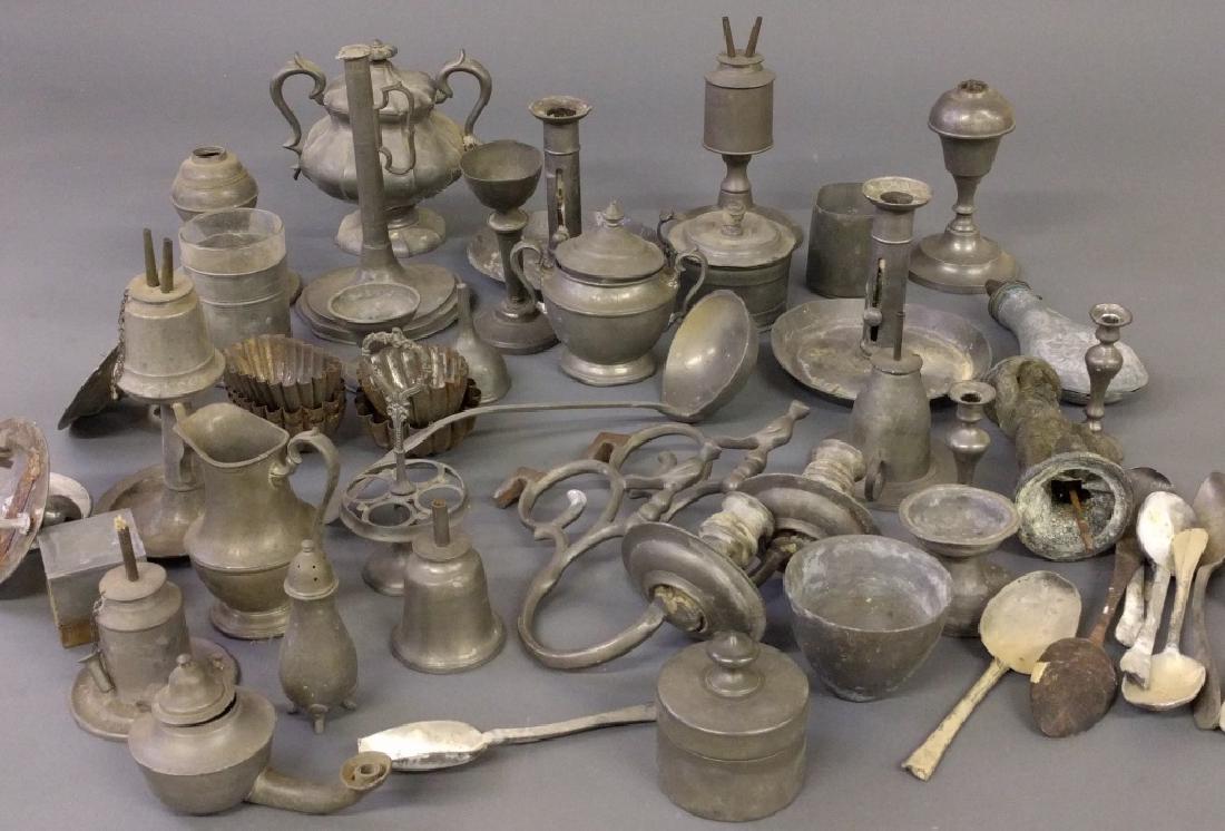 Large pewter grouping (1 of 1)