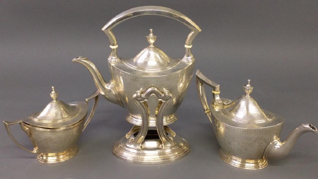 Sterling silver tea service (1 of 2)