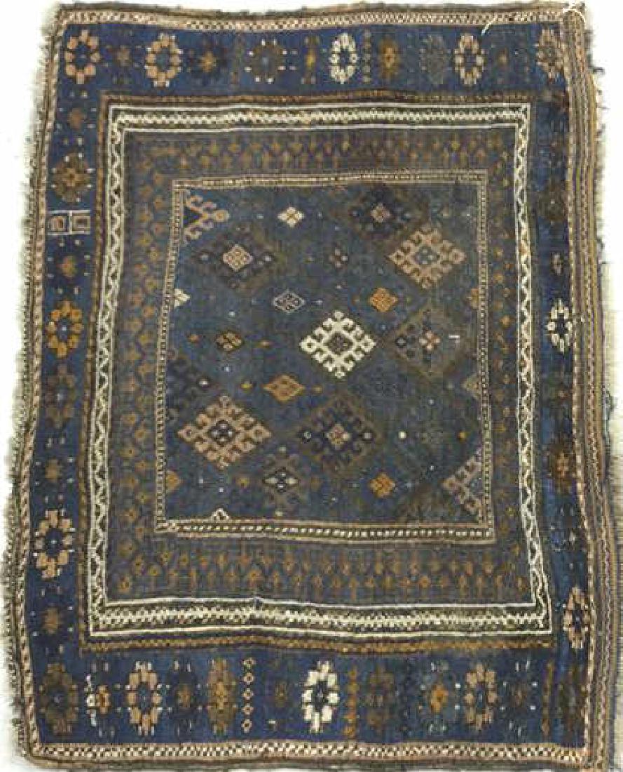 Blue Dagestan Saddle Bag Mat (1 of 2)