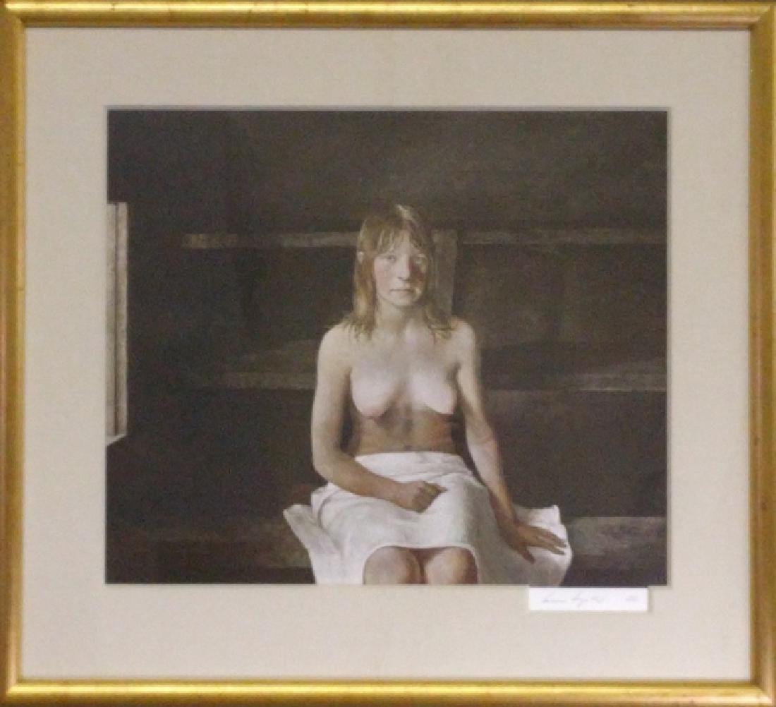 Andrew Wyeth Hand Signed Print "The Sauna" (1 of 3)