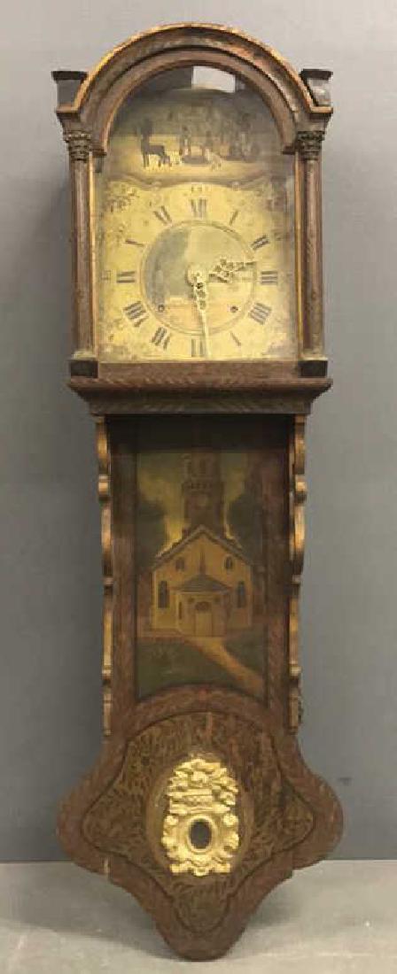 Dutch Wall Clock with Painted Dial (1 of 4)
