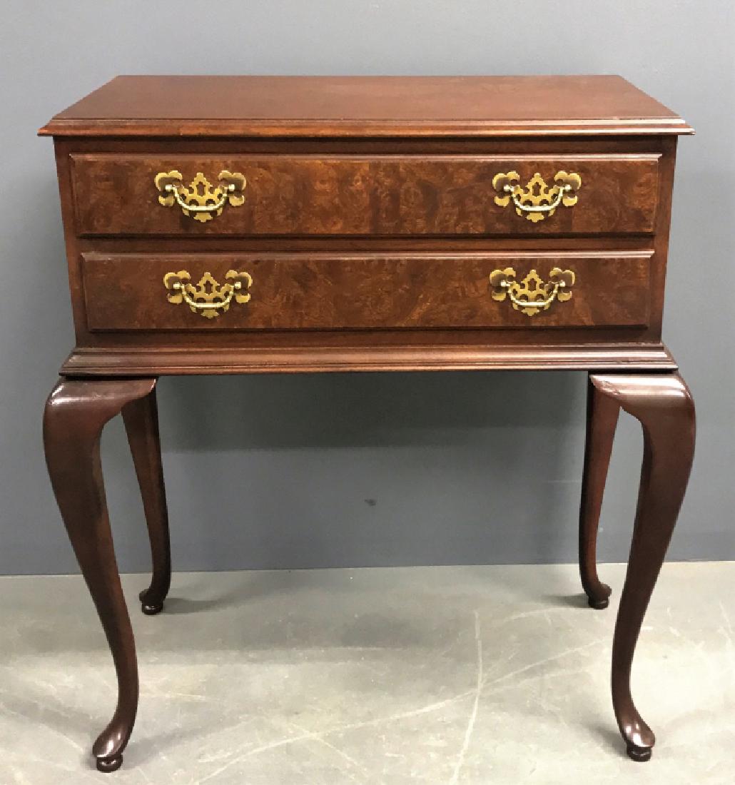 Kindel Queen Anne Style Mahogany Two Drawer Chest (1 of 7)