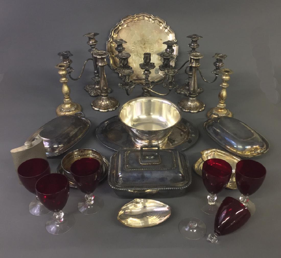 Silver Plate Candelabra (1 of 1)