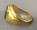 Men's 18K Gold Ring with Green Jade - 3