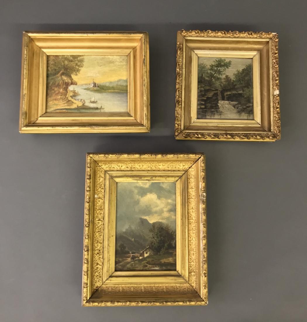 Three Small Oil on Canvas Landscape Paintings (1 of 2)