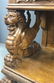 Oak Side Server with Carved Lion Heads & Griffins - 9