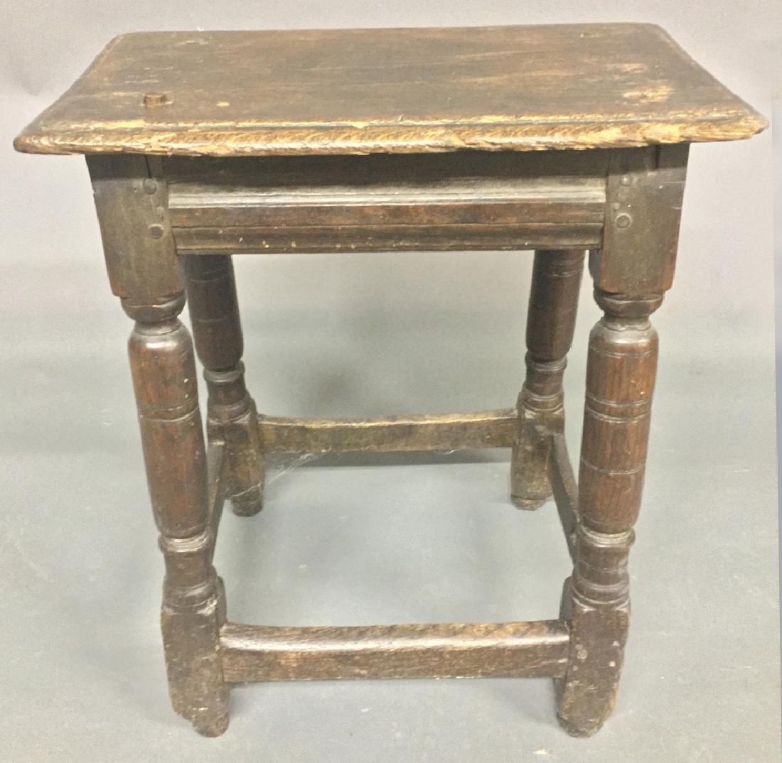 English Oak Joint Stool (1 of 3)