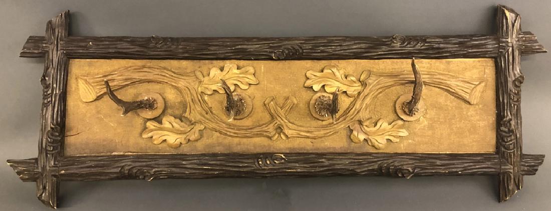 Black Forest Style Carved Coat Rack (1 of 1)