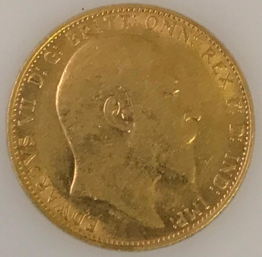 Gold British Sovereign Coin (1 of 4)